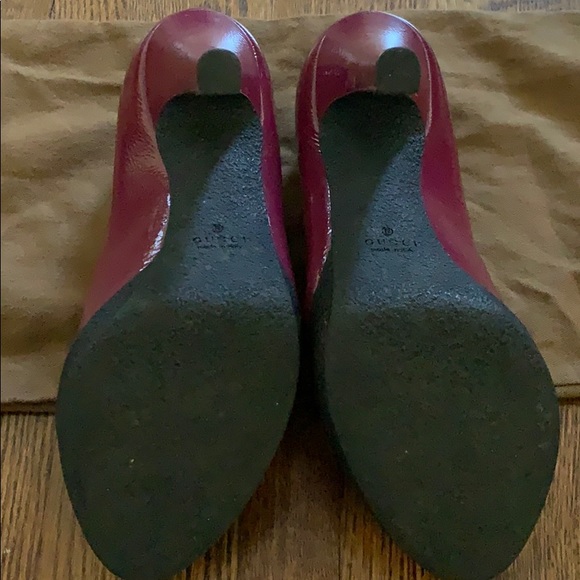 wine purple Gucci platforms. Excellent condition! - Picture 2 of 4